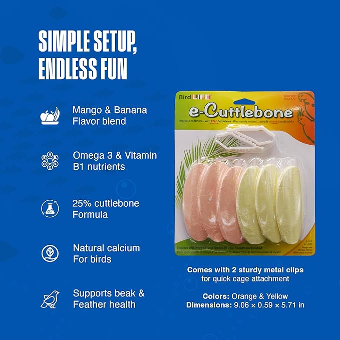 Penn-Plax Bird-Life E-Cuttlebone Flavored, 1 Pk - Image 4