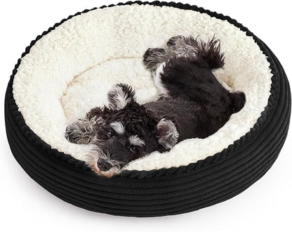 Love's cabin Round Donut Cat and Dog Cushion Bed, 24in Pet Bed by Lovescabin