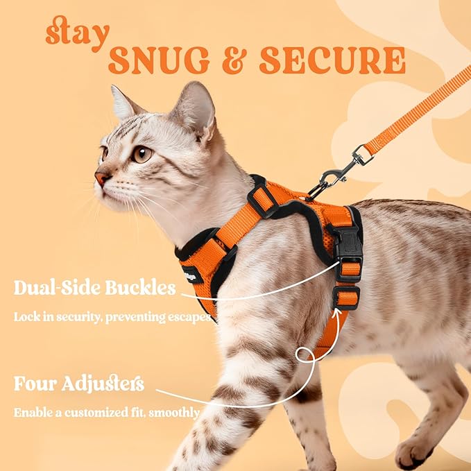 rabbitgoo Cat Harness and Leash Set, Escape Proof Vest Harness - Image 6