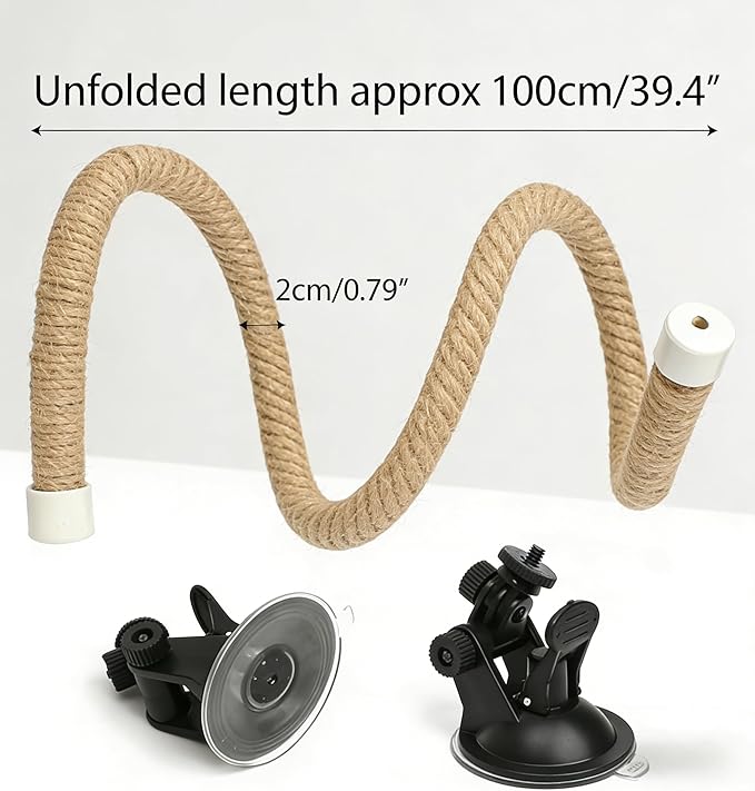 Natural Flax Bird Perch Stand - Image 2