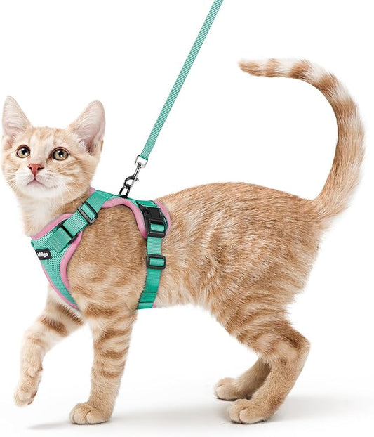 rabbitgoo Cat Harness and Leash Set, Escape Proof Vest Harness by rabbitgoo