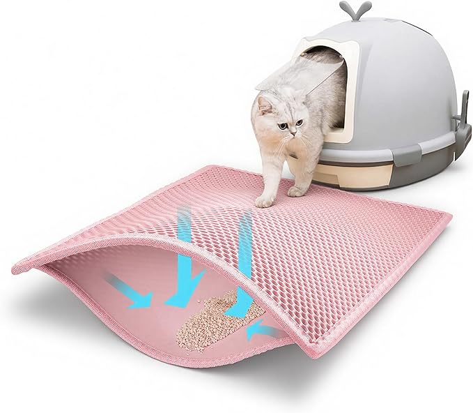 Pieviev Cat Litter Mat Double Layer Waterproof Urine Proof Trapping Mat 1 Pack) by Pieviev