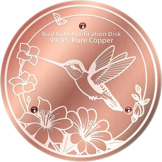 1 Pack Bird Bath Copper Disk, 99.99% Pure Copper Bird Bath Cleaner, by Unknown