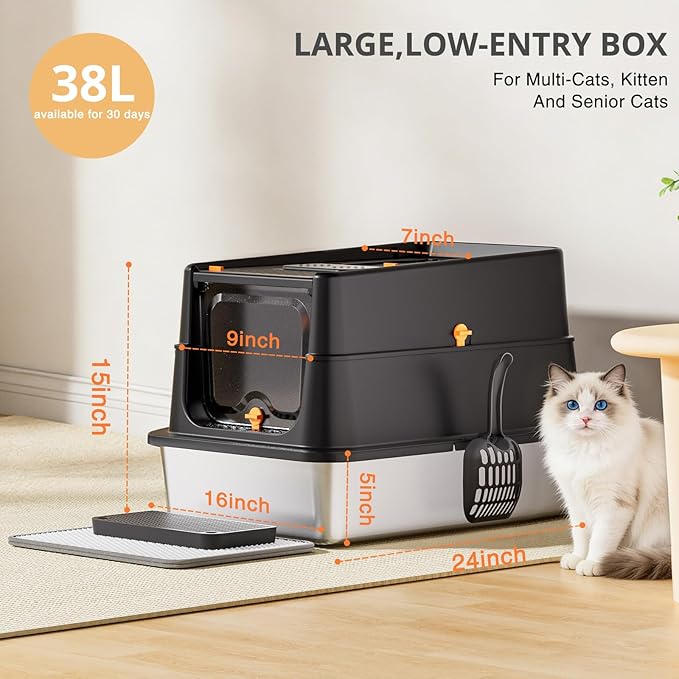 Stainless Steel Litter Box - Image 6