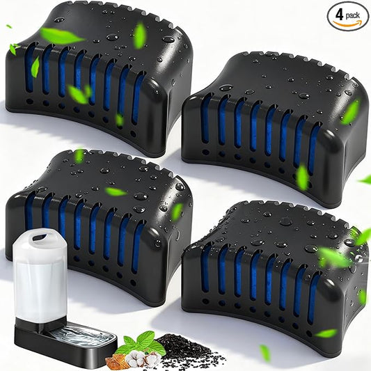 Dog Water Dispenser Filters Replacement, 4 Pack Gravity Pet Water Bowl Filters by lesotcbrand