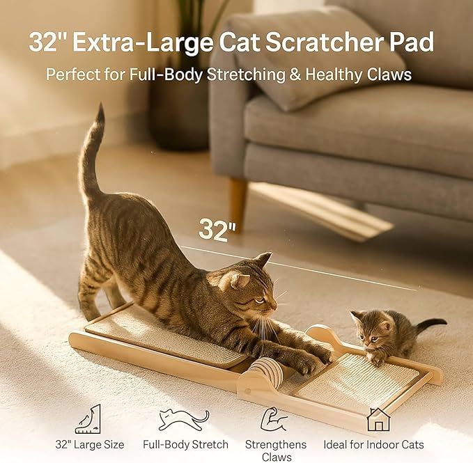 32" Sisal L Shaped Cat Scratch Pad - Image 6