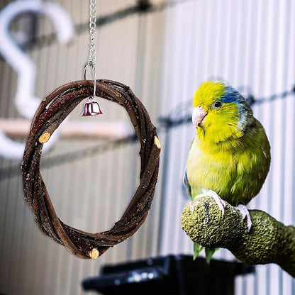 TOYANDONA Wooden Bird Swing 2pcs - Image 8