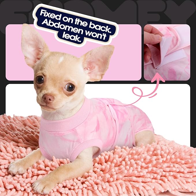 FUAMEY Recovery Suit for Dogs After Surgery, Soft Breathable Dog Bodysuit - Image 8