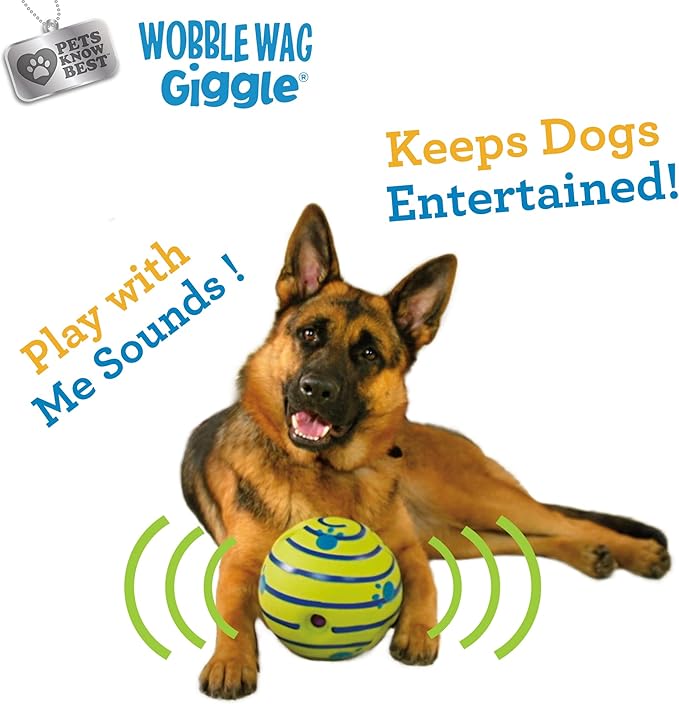 Wobble Wag Giggle Ball, Interactive Dog Toy, Fun Giggle Sounds When Rolled or - Image 8