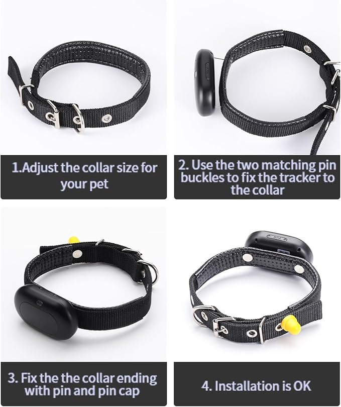 Dog GPS Tracker with Health Monitoring: Real-Time Pet Tracker Collar Attachment - Image 6