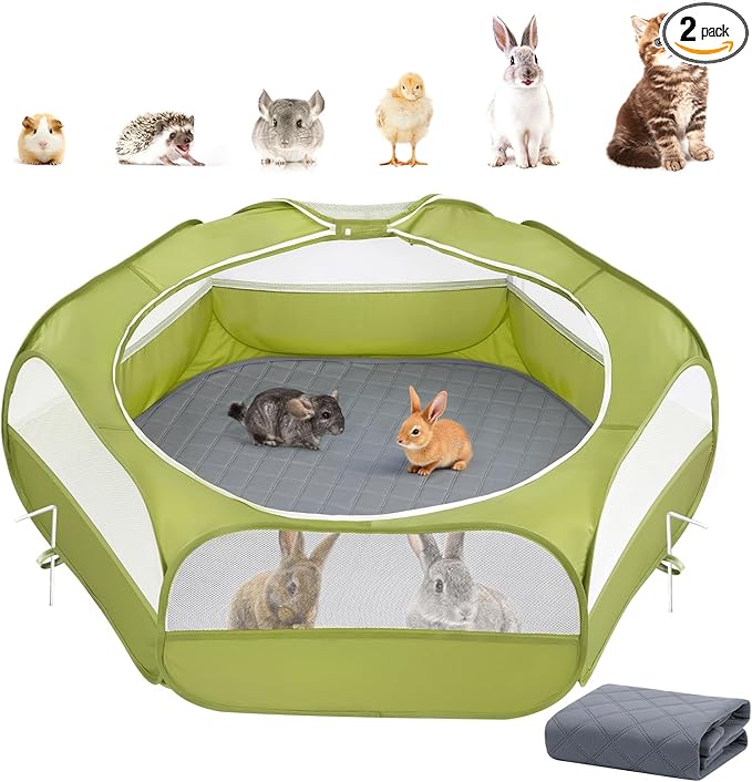 2-in-1 Small Animals Playpen by Pawaboo