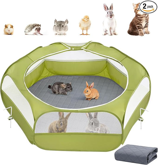2-in-1 Small Animals Playpen by Pawaboo