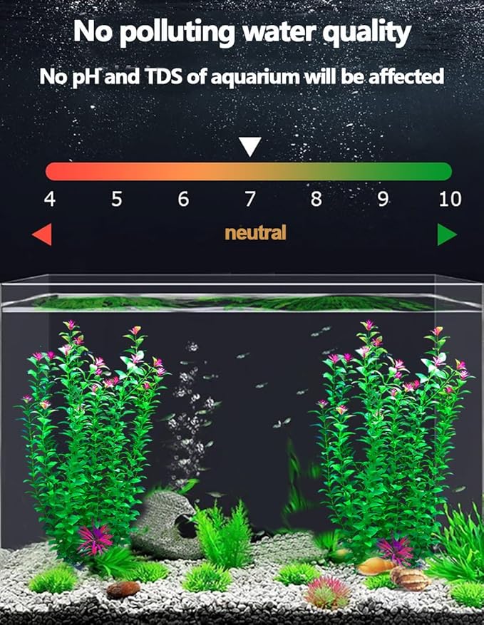 2 pcs Aquarium Decor Plants 21 Inches Extra Large Artificial Plastic Fish Tank - Image 5