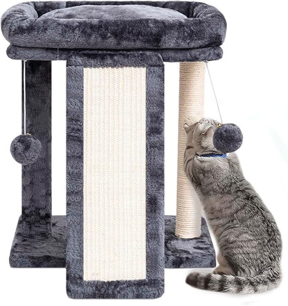 SYANDLVY Small Cat Tree with Perch, Cat Scratching Board by SYANDLVY