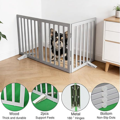 Dog Gate Indoor, Freestanding Dog Fence - Image 5