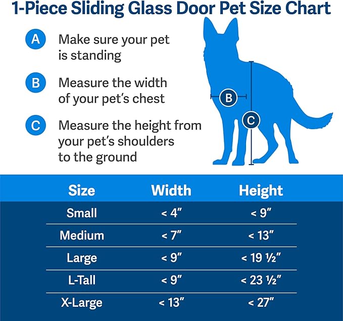 PetSafe 1-Piece Sliding Glass Pet Door - Image 4