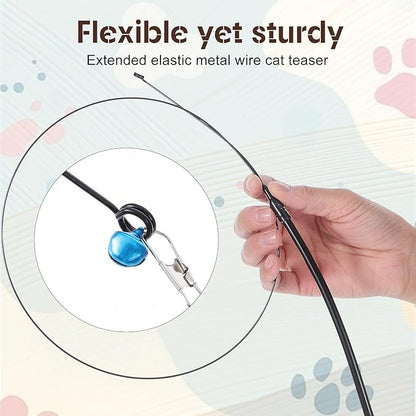 Cat Toys Wand Cat Fishing Pole Toy Cats Teaser Toys - Image 4