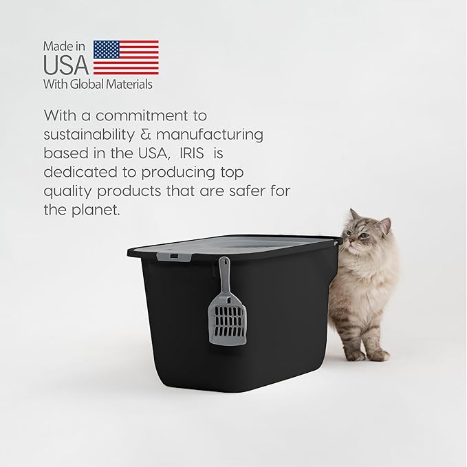 IRIS USA Cat Litter Box Large Top Entry - Image 8