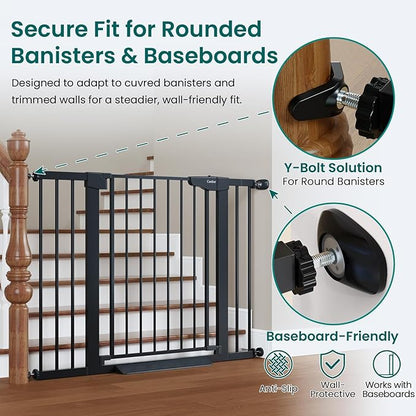 Cumbor 30-46" Baby Gate for Stairs, Mom's Choice Awards Winner-Auto Close Dog - Image 2