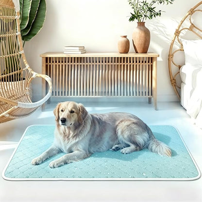 Cooling Mat for Dogs, Thin Breathable Blanket, Anti-Slip Bottom, Portable for by Yungaspy