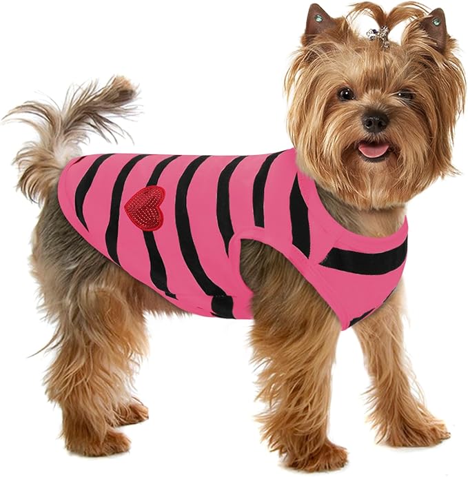 Dog Striped T-Shirts, Dog Vest, Pet Apparel, Tee Shirts, Suitable by PREFERHOUSE