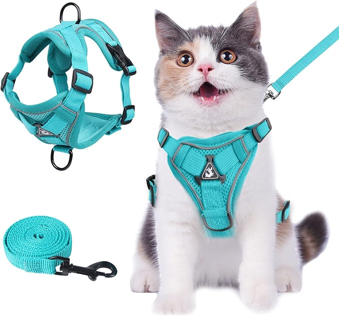Wanheart Summer cat Chest Harness and Leash, Anti-Escape Adjustable Soft mesh by Unknown