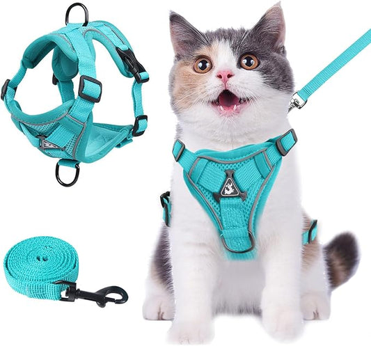 Wanheart Summer cat Chest Harness and Leash, Anti-Escape Adjustable Soft mesh by Unknown
