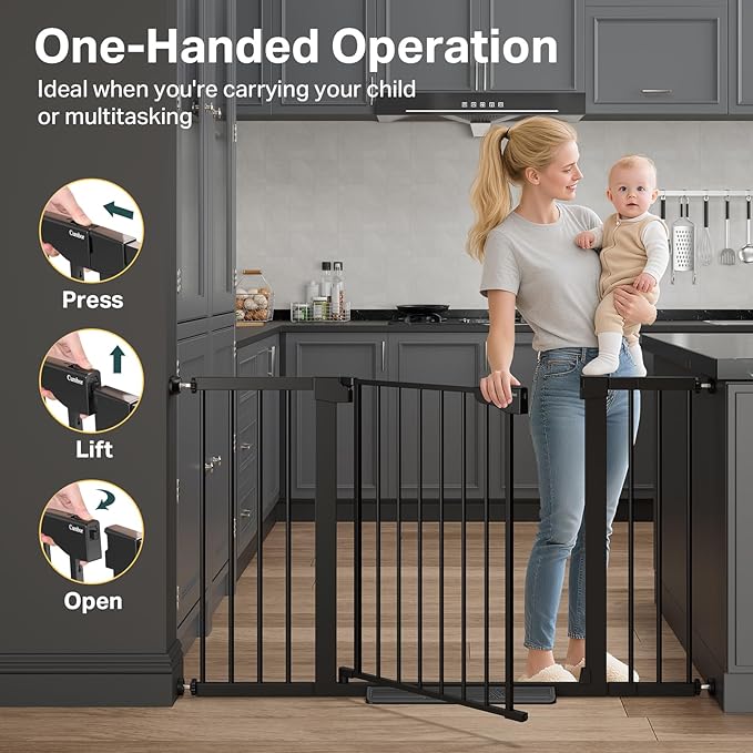 Cumbor 2 Pack 29.7-51.5" Extra Wide Baby Gate - Image 8