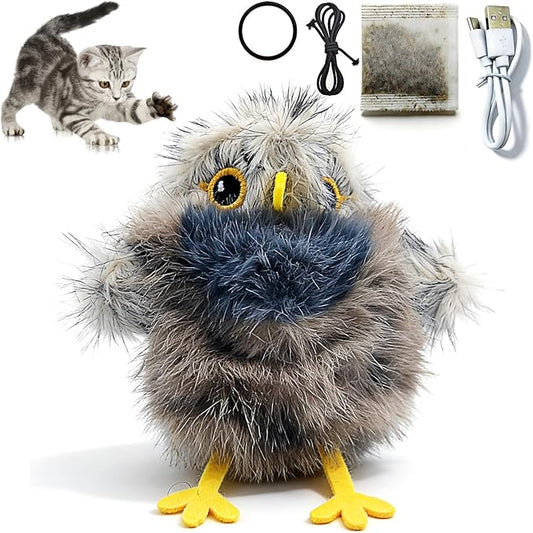 Tipmant Realistic Electric Birds Cat Teaser Interactive Toy Kitten Kitty by BuyfromTipmant