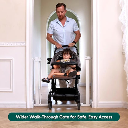 Babelio Baby Gate for Doorways and Stairs, 41-46" Pet Gate - Image 2
