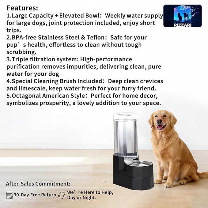 Sfozstra 9L Elevated Dog Water Dispenser - Image 2