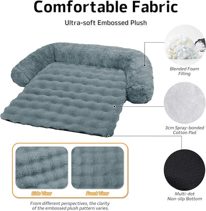 GGIB Dog Couch Cover Calming Plush Dog Bed Mat - Image 2