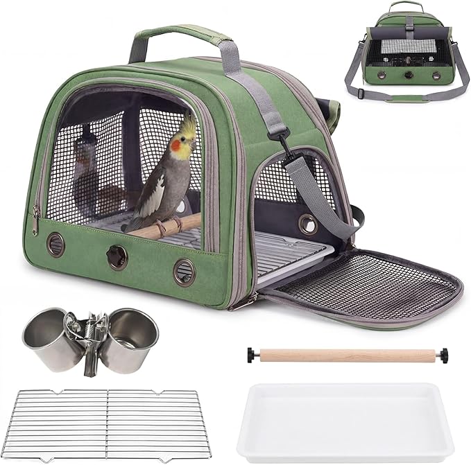 Bird Carrier, Lightweight Breathable Bird Backpack, Portable Wild Bird Carrier by Unknown
