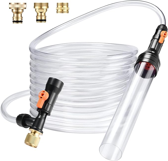 enomol Gravel Vacuum for Aquarium Water Changer Fish Tank Cleaning Tools by enomol