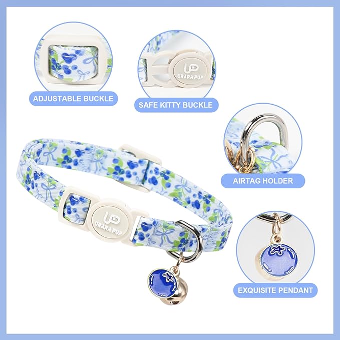 Cat Collar, Cat Collar with Bell, - Image 3