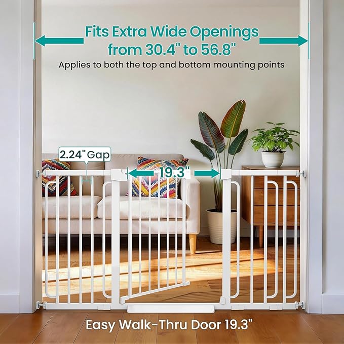 Cumbor 30.4-56.8" Extra Wide Baby Gate - Image 2