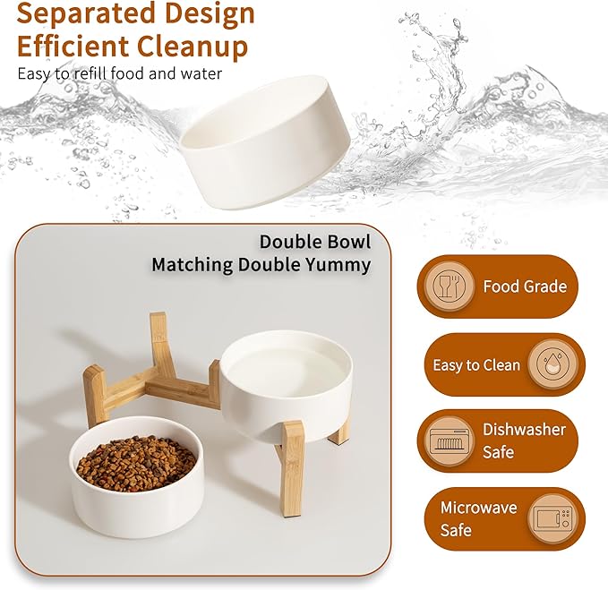 Elevated Ceramic Dog Bowl Set - Image 5
