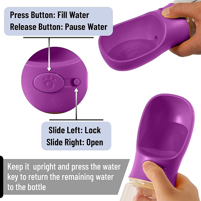 Mr. Pen- Portable Dog Water Bottle, 19 oz, Leak Proof Puppy Water Dispenser - Image 2