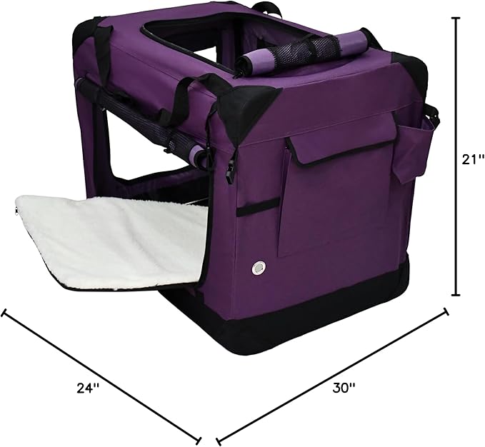 EliteField 4-Door Folding Soft Dog Crate - Image 9