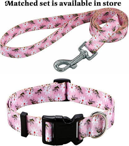 Mihqy Dog Collar with Bohemia Floral Tribal Geometric Patterns - Image 6