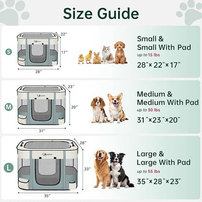 Dog Playpen, Cat Pet Puppy Pen, Portable Playpens - Image 2