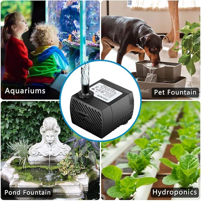 PULACO 95GPH 5W Mini Submersible Water Pump - Image 6