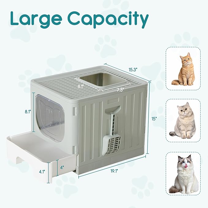 OLIXIS Foldable Cat Litter Box - Image 5