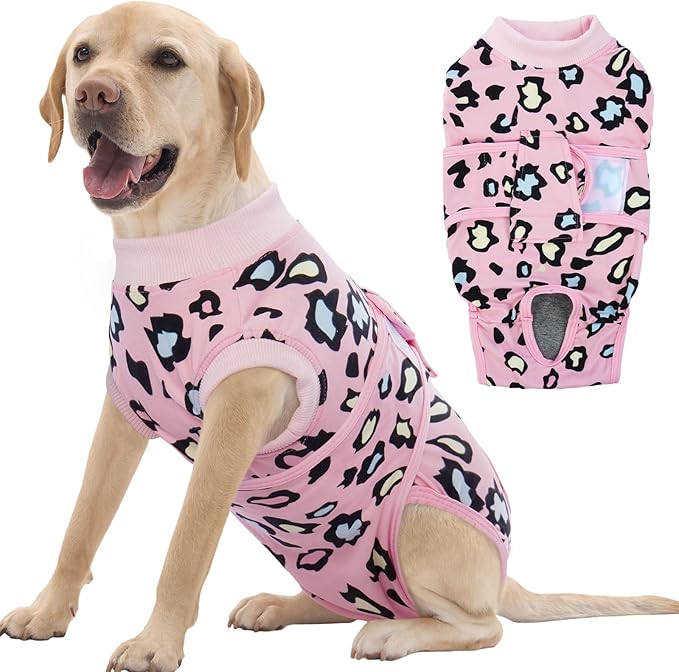 FUAMEY Recovery Suit for Dogs After Surgery, Soft Breathable Dog Bodysuit by FUAMEY