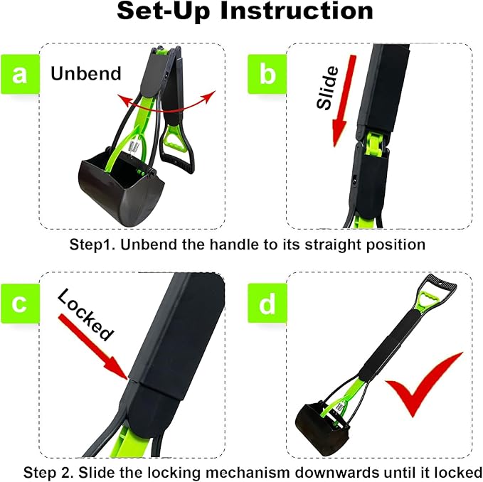 ienjoyed 2-Pack Pooper Scooper for Large Small Dogs Heavy Duty, Dog Poop Grabber - Image 8