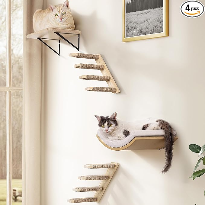 4-Piece Cats Wall Furniture by PELUOMOZ