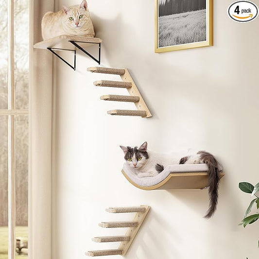 4-Piece Cats Wall Furniture by PELUOMOZ