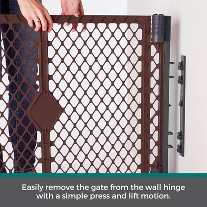 MyPet Extra Wide Dog Gate with Small Pet Door. 38.5” to 103.5" Wide. Cat Gate - Image 6