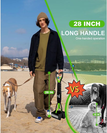 SZHLUX 28" Pooper Scooper, Foldable Dog Pooper Scooper - Image 7