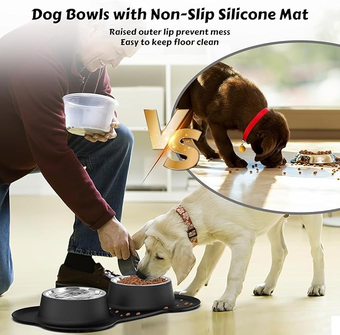 AsFrost Dog Food Bowls Stainless Steel Dog Bowls - Image 5